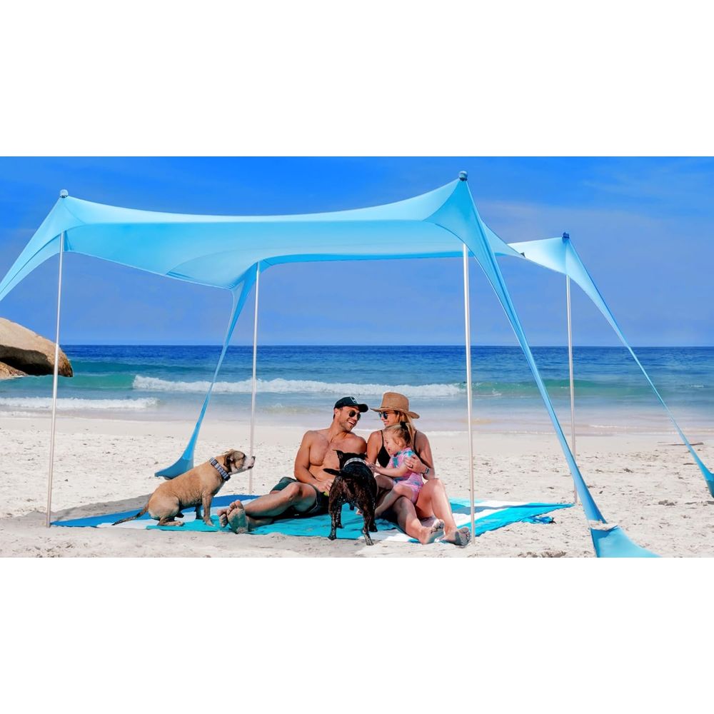 Outdoor Adventure Tent - Portable Beach Sun Shelter with UPF