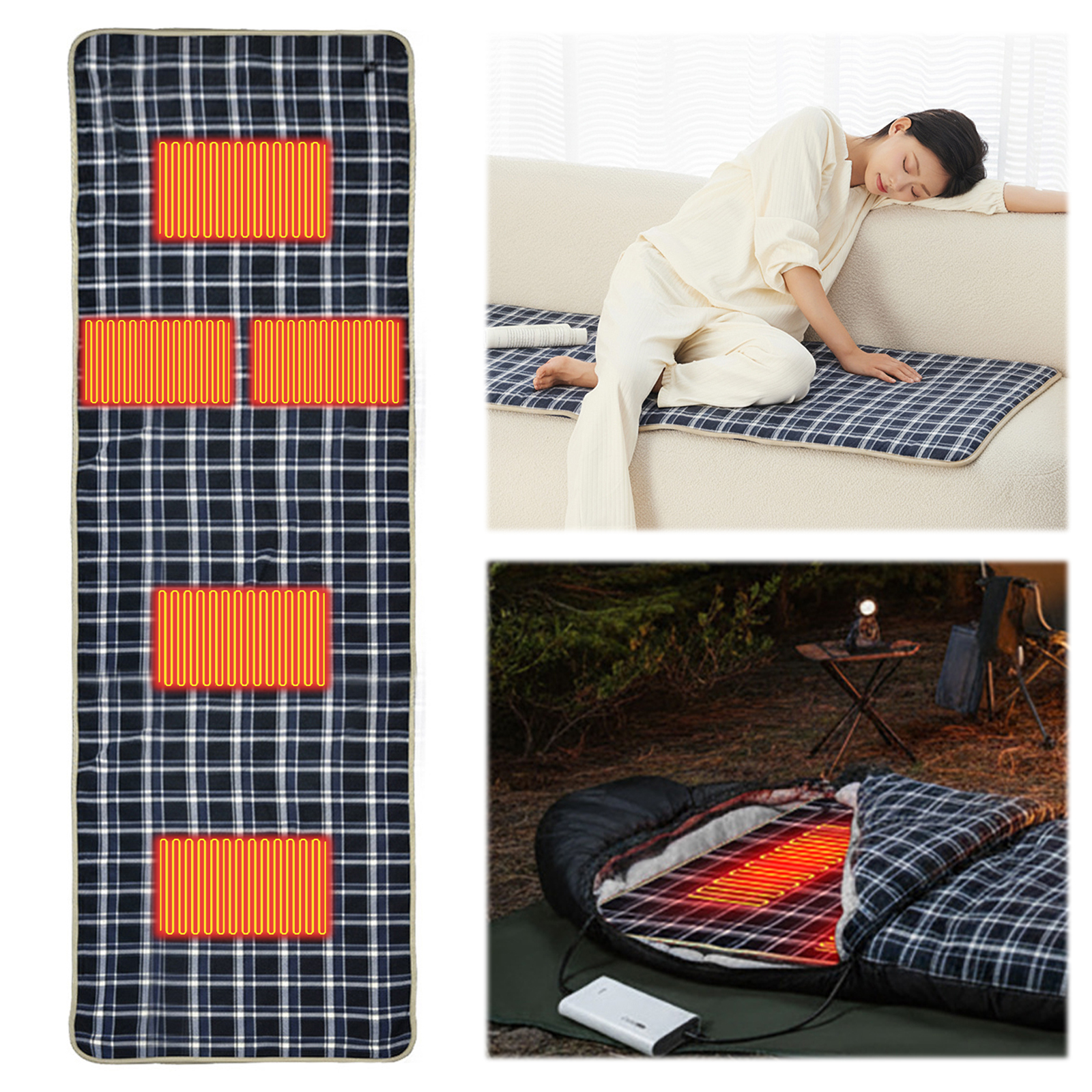 Outdoor Adventure Hours - Portable USB Heated Sleeping Bag Pad