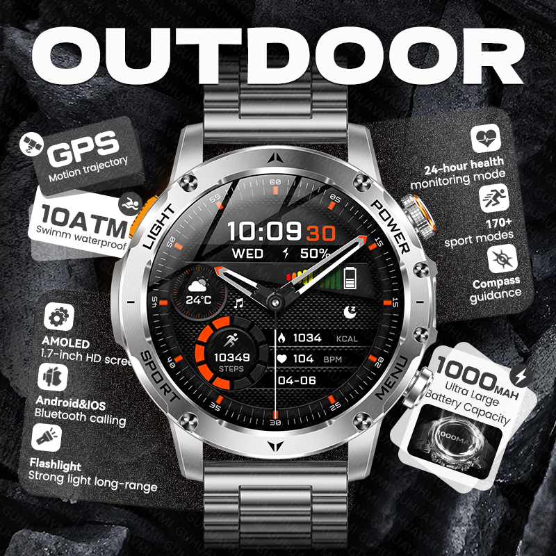 Outdoor Adventure Hours - New Outdoor Adventure Men GPS Smart