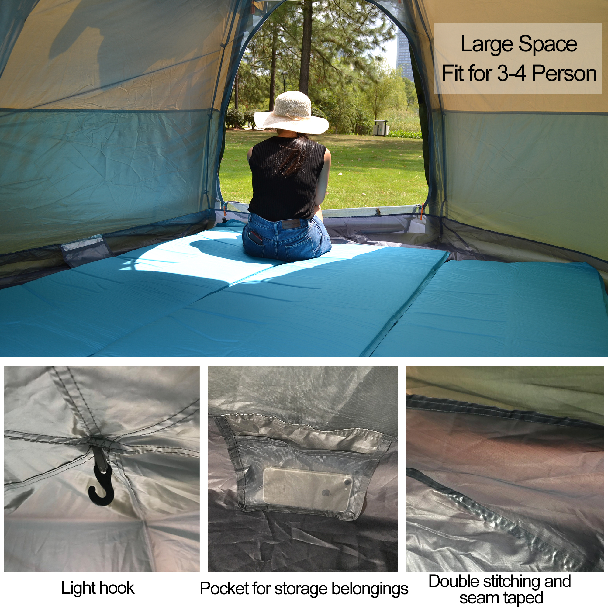 Desert&Fox 3-4 Person Dome Aut - Outdoor Adventure Tent recensione e prezzo
