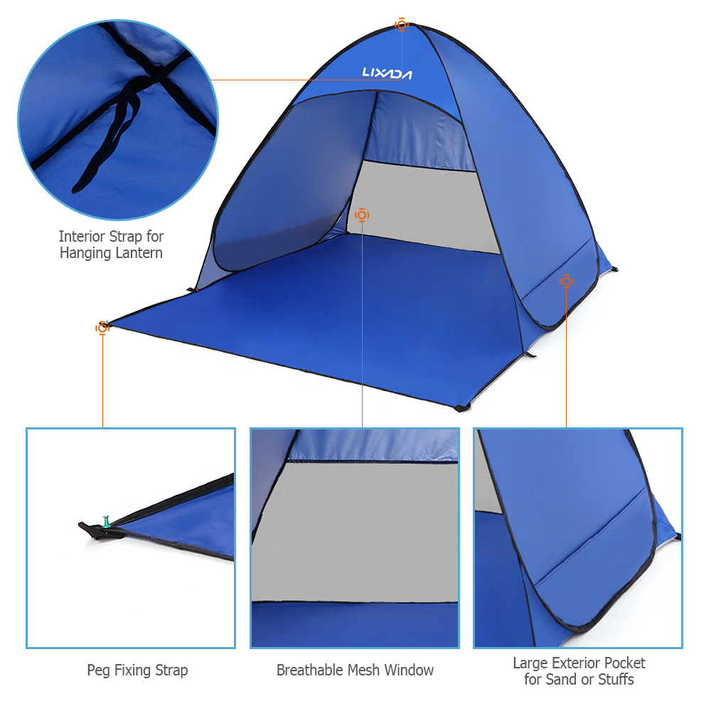 Lixada Automatic Instant Pop U - Outdoor Adventure Tent recensione e prezzo
