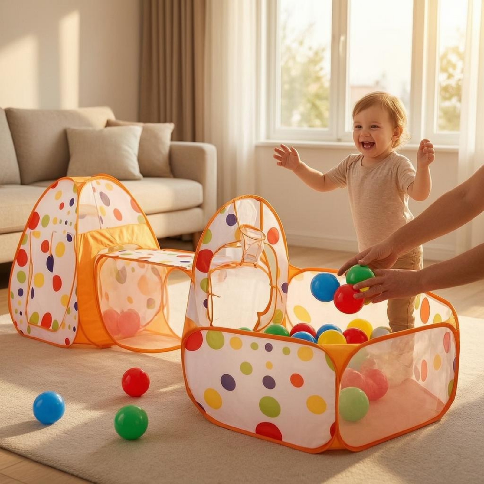 3 Pieces 3 in 1 Play Tent Set  - Outdoor Adventure Tent recensione e prezzo