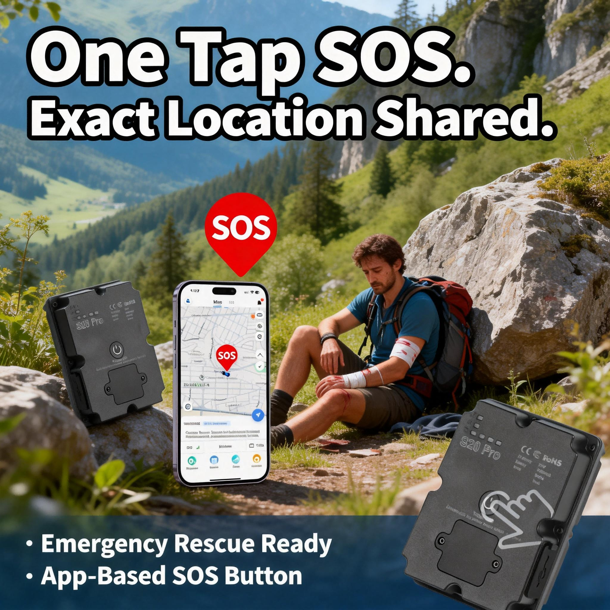 GPS Tracker for Hiking Backpac - Outdoor Adventure Hours recensione e prezzo