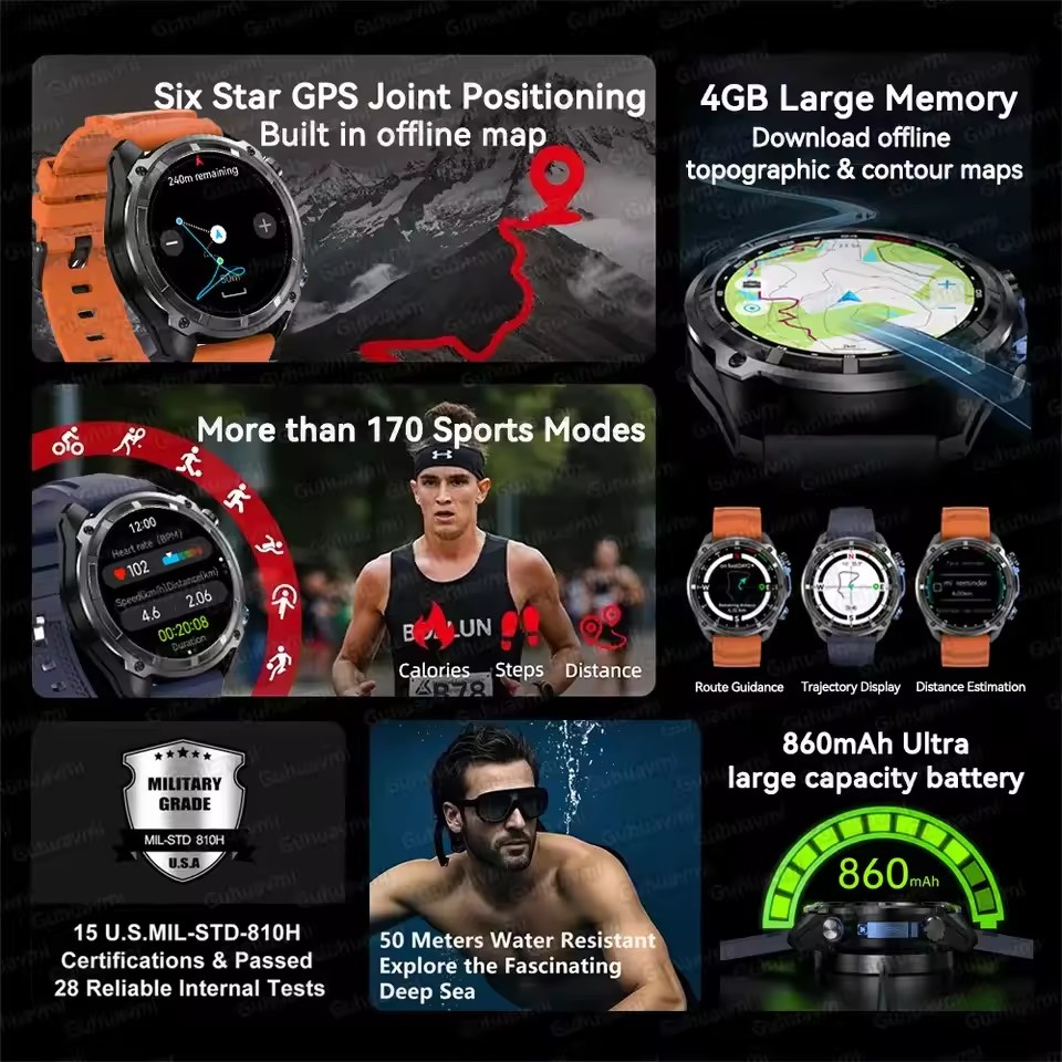 New Adventure GPS Men Smart Wa - Outdoor Adventure Reservations recensione e prezzo
