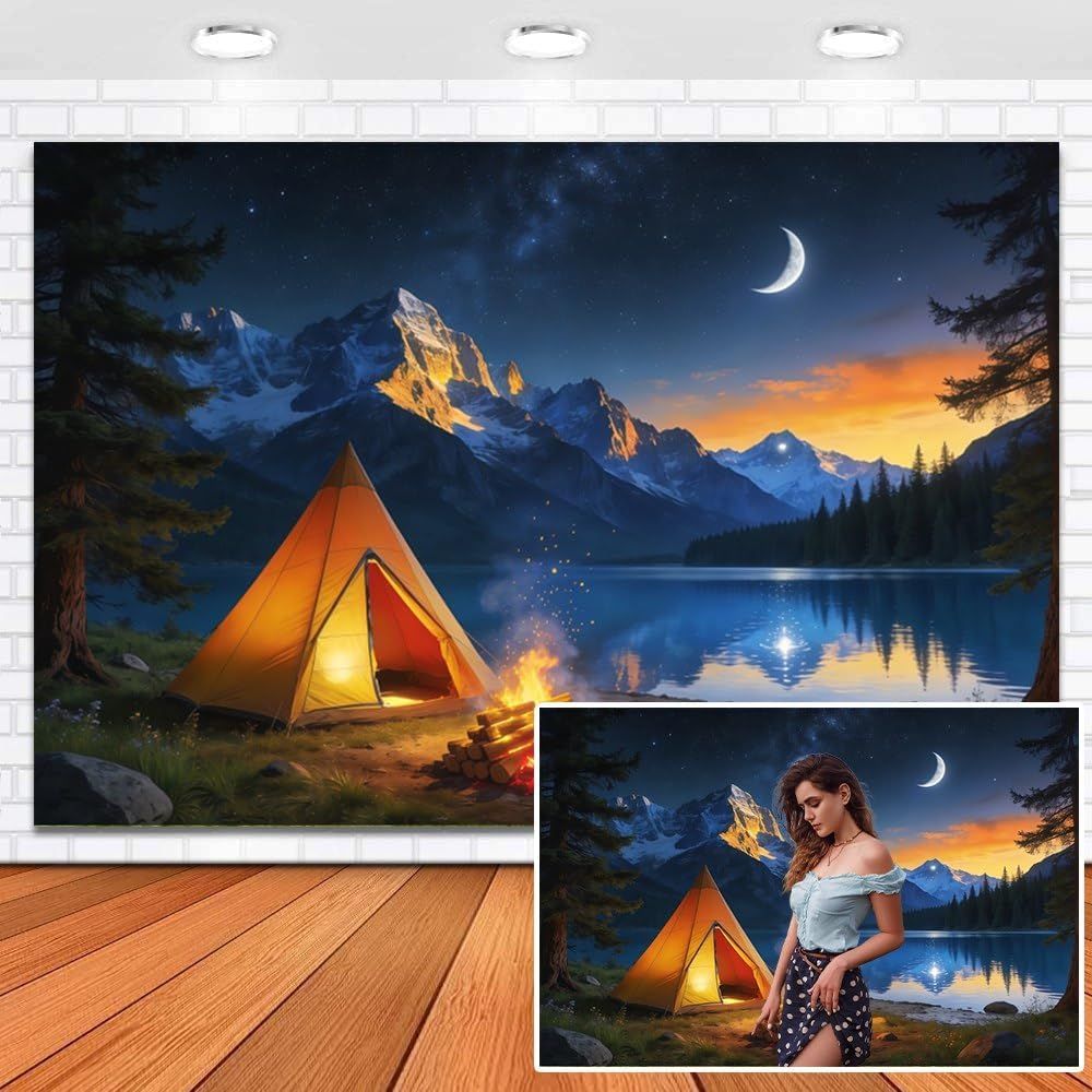 20x10ft Night Scene Camping Ba - Outdoor Adventure Tent recensione e prezzo
