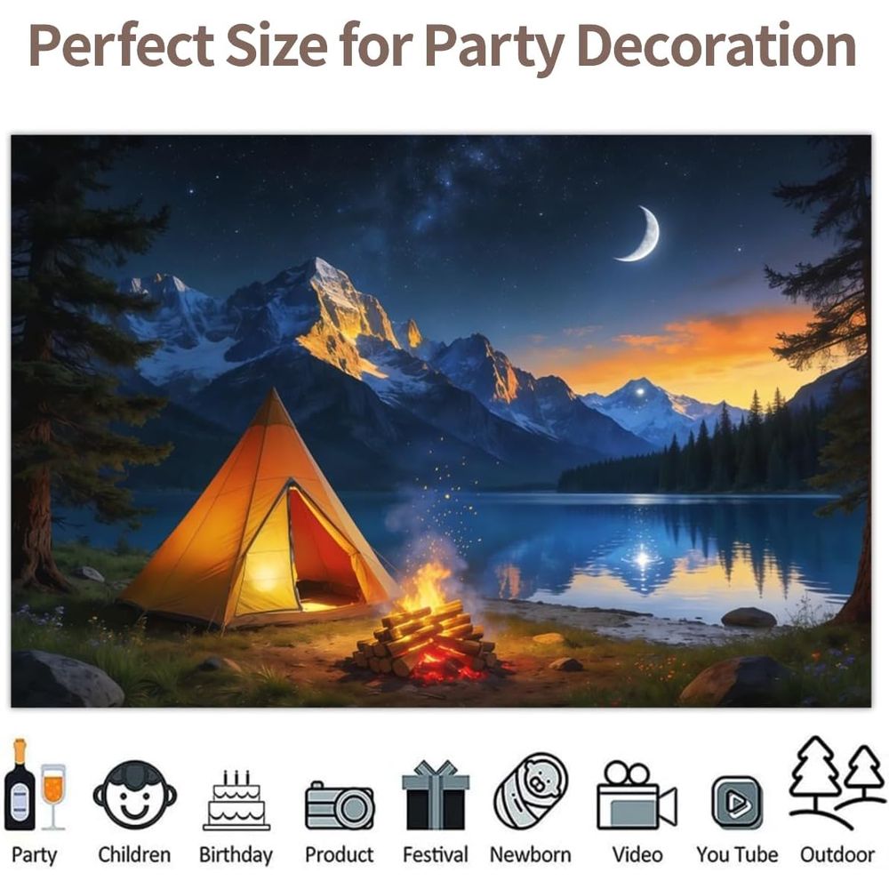 20x10ft Night Scene Camping Ba - Outdoor Adventure Tent recensione e prezzo