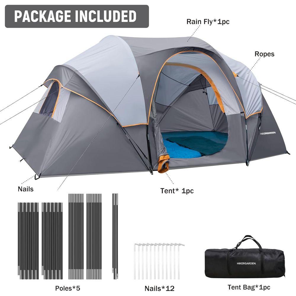 10-Person HikerGarden Tent - Q - Outdoor Adventure Tent recensione e prezzo