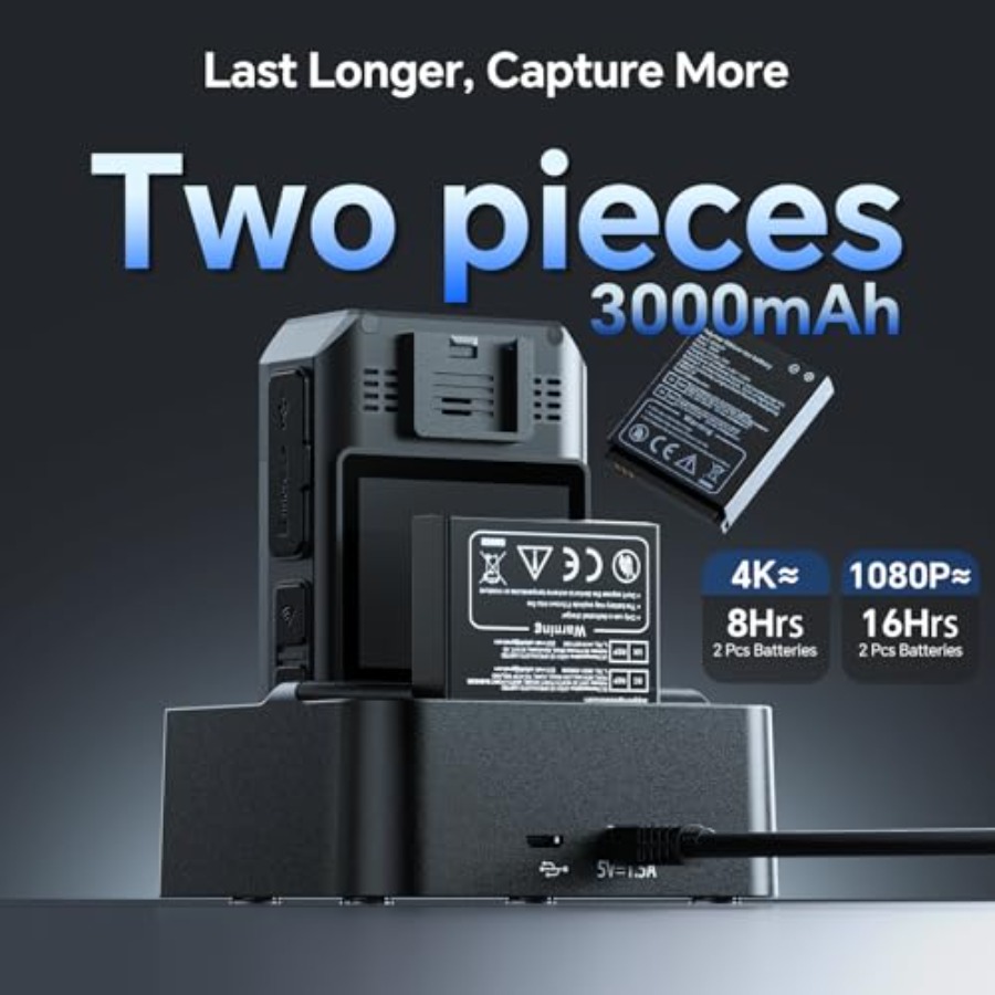 Body Camera 4K for law enforce - Outdoor Adventure Hours recensione e prezzo