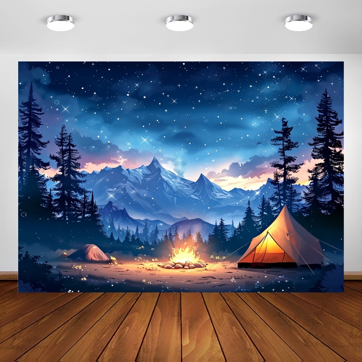2D Flat, Starry Night Camping  - Outdoor Adventure Tent recensione e prezzo