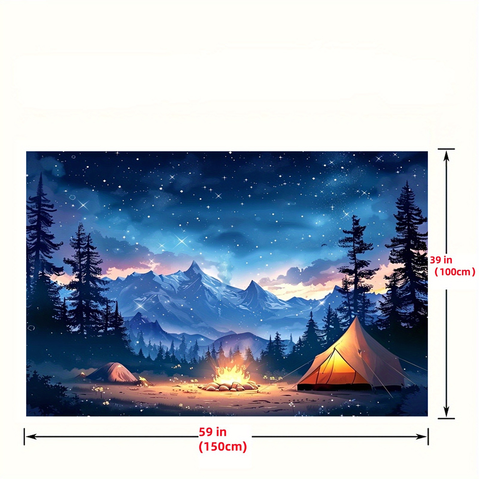2D Flat, Starry Night Camping  - Outdoor Adventure Tent recensione e prezzo